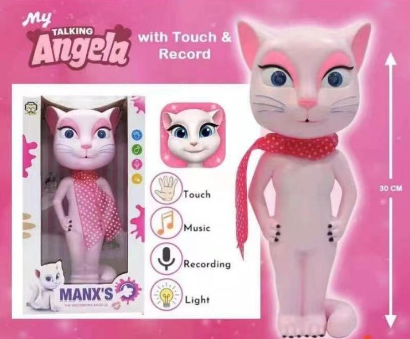 AIl Touch Talking Angela (Manx's Recording Angela) Cat Recorder | Perfect Gift to any Occasions.
