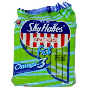 Skyflakes Fit Crackers Omega-3 with Flax seeds 25g x 10's