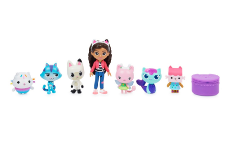 Gabby's Dollhouse Deluxe Figure Gift Set with 7 Toy Figures and Surprise Accessory