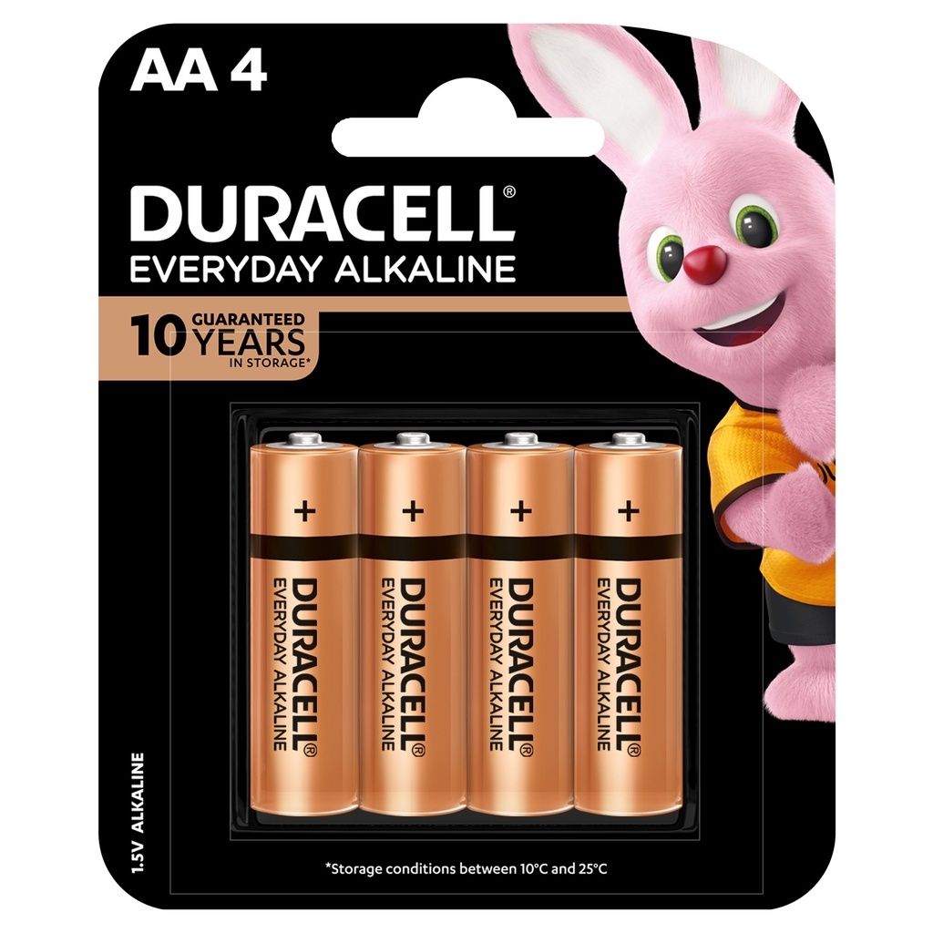 Duracell Everyday Alkaline AA4 Battery