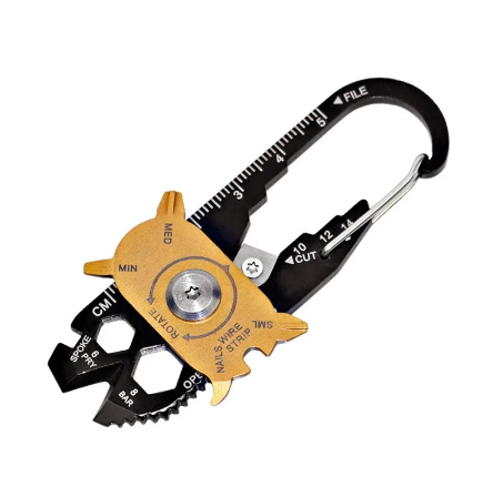 20 In 1 Multifunctional Key Ring Pocket Camping EDC Gadget Portable Mini Utility Multi Tool Keychain Outdoor Tools