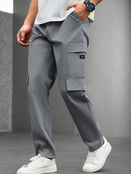 Manfinity Homme Men's Straight Cargo Pants