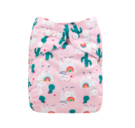 Alva Baby Cloth Diapers Washable Pocket Nappy Diaper for Newborn Without Insert N29