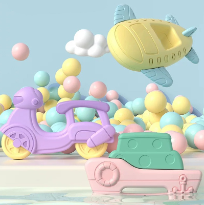 Infant Teether Toys 6-12 Months Baby Hand Bell Boys and Girls Molar Stick