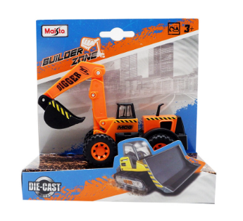 Maisto Fresh Metal Builder Zone Digger Orange Die-cast