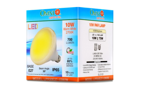 OMNI LED Par30 Lamp Warm White 10W LPR30E27