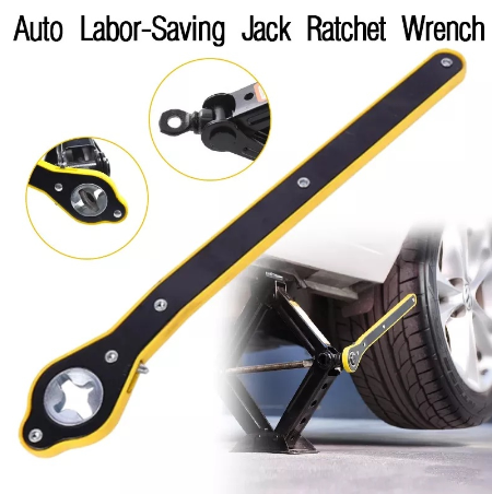 Car Repair Tool Easy to Use Hand Tools Auto Labor-Saving Jack Ratchet Wrench with Long Handle