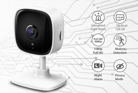 TP-Link Tapo C100 Home Security Wi-Fi Camera 1080P HD WiFi Camera Wireless CCTV Surveillance Camera