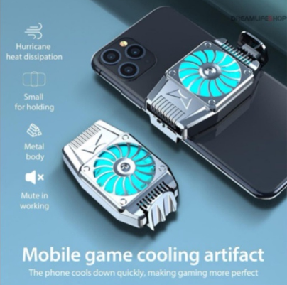 Mobile Phone Gaming Radiator Cooling Fan Hurricane Turbofan Cooler Portable