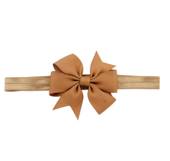 Cute Kids headband Kids Chiffon Bowknot Headbands Solid Color Hair Bows Hair Band Accessories H5