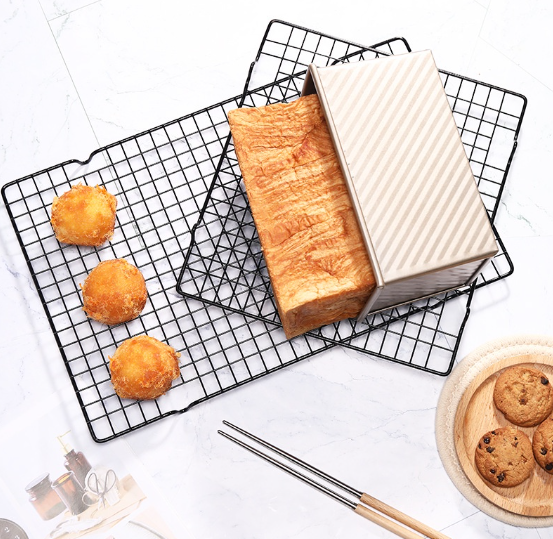 Cooling Rack Stainless Steel Nonstick Grid Tray Cake Rack Pizza Bread Barbecue Holder Baking Tools