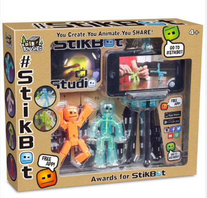 Stikbot Puppet Sucker Joint Puppet Freeze Action Figure Filming Animation Toys Tripod 2105 model