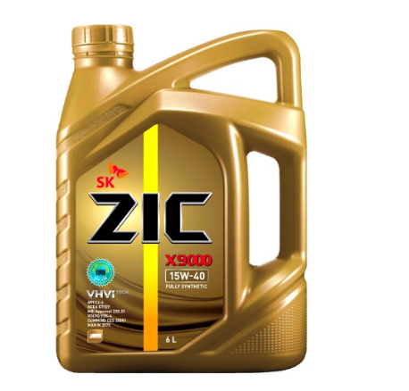 SK ZIC X9000 15W-40 Fully Synthetic Heavy Duty Diesel Engine Oil 6L