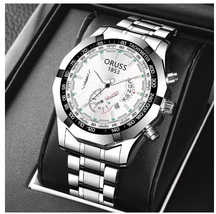 Original Stainless Steel Waterproof Luxury Fashion Business Watch Quartz Men's Watch M10