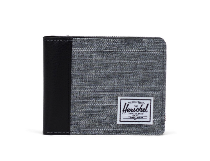 Herschel Hank Ii Rfid Raven Crosshatch/Black Wallet