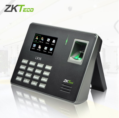 ZKTeco Time Attendance Machine Fingerprint Attendance Time Recorder Employee Punch Card Machine Digital Time Clock for Warehouse Factory School Company Use Office Supply LX16