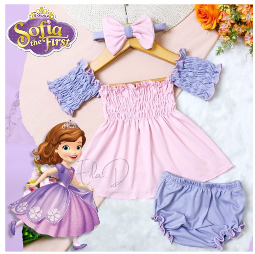 3in1 Tiffany Disney Smocking Set for Baby Girl 1-18 Months S3