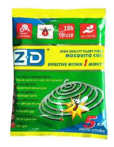 ZENDEN HIGH QUALITY PLANT FIBER MOSQUITO COIL "10- Pcs"
