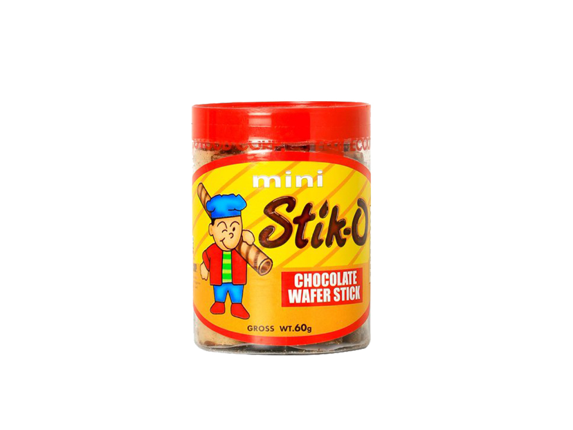 Mini Stik-o Chocolate  Wafer Stick 60g