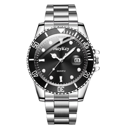 Luxury Men Stainless Steel Business Watches With Calendar Male Sport Quartz Watch M006