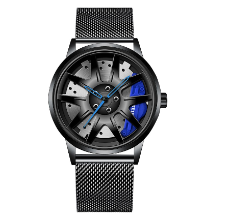 POSHI Quartz Business Wacthes Men's Stainless Steel Wheel Hub Waterproof Wristwatch Men Watch Relo Ng Kalalakihan 2