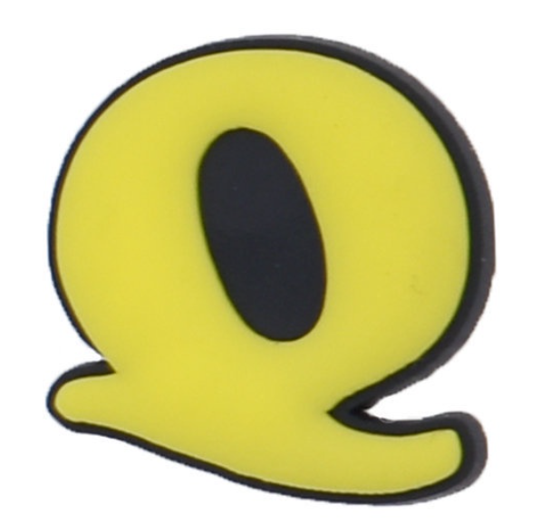 A-Z Alphabet UFO Series Crors Shoe Charms Fit for Sandal PVC Jibbltz Shoe Accessories Croc Bae Clogs Birthday Gifts SQ