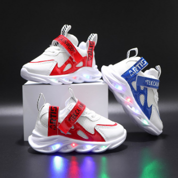 LED Light Shoes Children's Mesh Breathable Children 1-6 Years Old Luminous Shoes Casual Kids Shoes