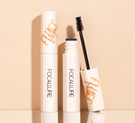 Focallure Waterproof Eyebrow Gel Brush + Curling Mascara 2 IN 1 Long-wear Eyebrow Makeup