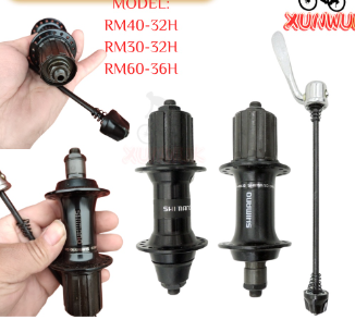 Mountain Bike Cassette Rear Hub RM40 RM60 36 /32Holes Black Quick Release Hub Aluminum Alloy V brake