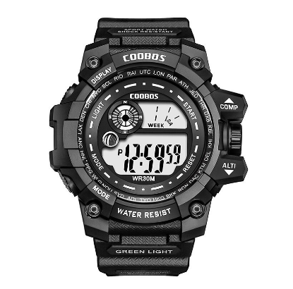 COOBOS Luxury LED Luminous Men's Military Sport Waterproof Watch Relo Outdoor watch