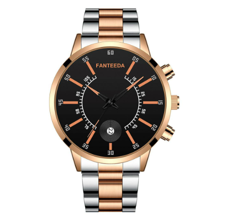 2020 new color scale calendar quartz watch alloy steel band men's watch fashion fashion business large plate Watch M5