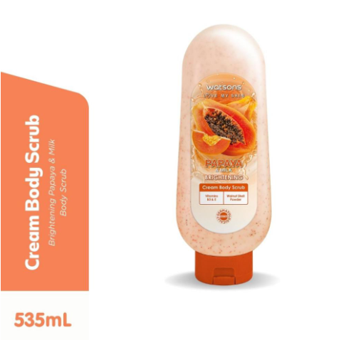 WATSONS LOVE MY SKIN Papaya And Milk Brightening Body Scrub 535ML