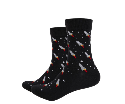 IDENTITY Small Rockets Printed Crew Length Socks