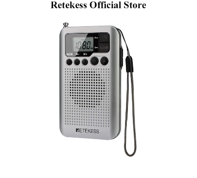 Retekess TR106 Portable Fm Am Radio With LCD Display Digital Tuning Speaker
