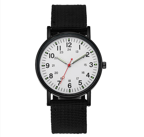Men Canvas Strap Sports Watch Anlog Quartz Military Watches M05
