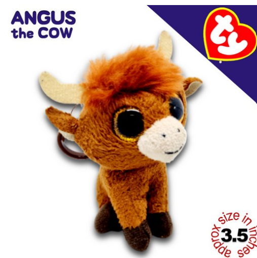 TY Key Clips-Chains Bag Charm Hanging Plushie Stuffed Toy Collection 1 PCC8