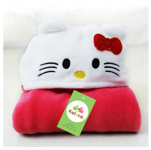 Ready Stock Hooded Baby Blanket Swaddle Bath Robe Towel Flannel Kids Newborn SB4