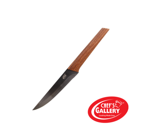Chef's Gallery Stainless Steel Utility Knife | Non-Stick Titanium Coating | 100% Food Grade Material