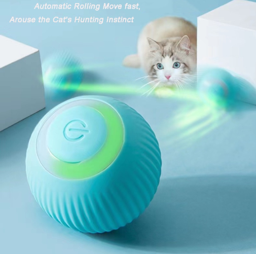 Cat Intelligent Automatic Electric Ball Interactive Pet Toys Forming Self-Sports Kitten Training Acc