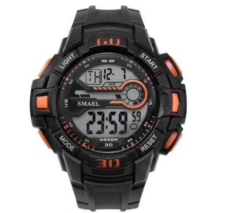 Smael Men's Sport Watch LED Electronic Wristwatch With Automatic Alarm Digital 1513 M5