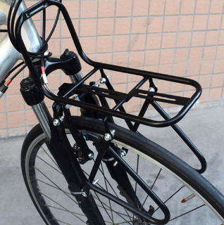 Bicycle Front Rack Cargo Front Rack Multifunctional and Universal Use Cargo Rack for Mountain and Road Bikes