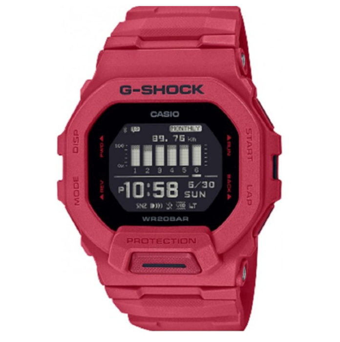 Casio G-Shock Standard Digital Red Resin Digital Watch For Men CGBD-200RD-4DR