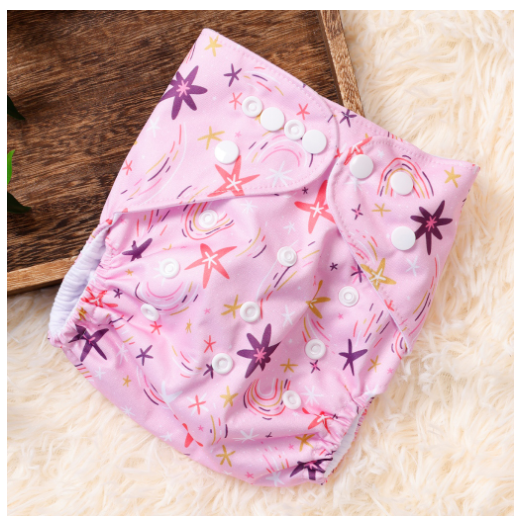 1Pcs Baby Diapering Waterproof Reusable Adjustable Eco-Friendly Polyester Baby Cloth Diapers A17