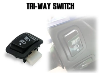 Honda TRI Switch for Beat Fi & V2 Zoomer-X Scoppy Wave R Fi 3 Way Swtich for Headlight made in Thailand