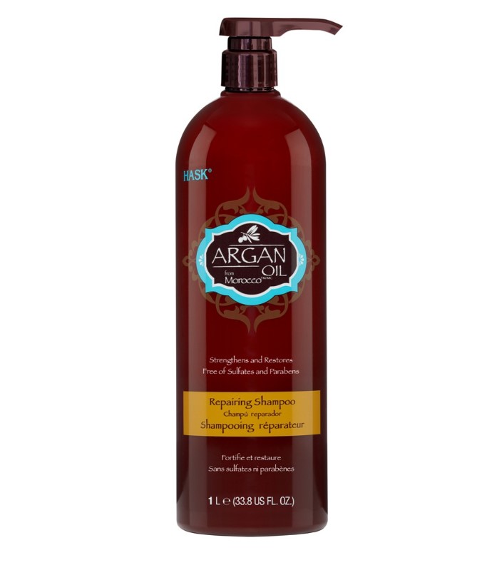 Hask Argan Oil Repairing Shampoo 33.8 US FL. Oz. 1L