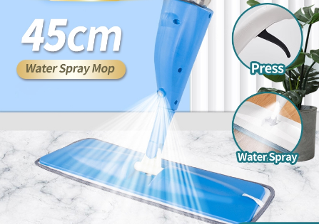 AIODIY 360° Flat Mop Floor Cleaning Microfiber Squeeze Mop