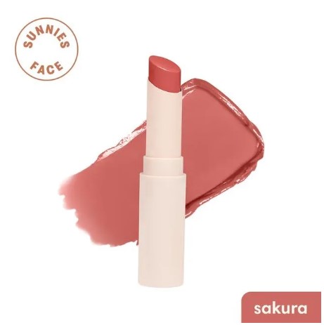 Sunnies Face Lip Treat Moisturizing Tinted Lip Balm Sakura