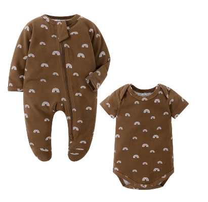 Newborn Unisex Baby Short-Sleeve Bodysuit 0-2T