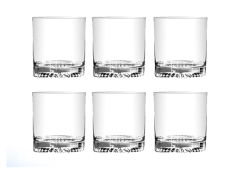 UNION GLASS Clear Glass Rock Glass Water, Juice, Soda, Liquor Glass 245ml | 9oz [Set of 6]