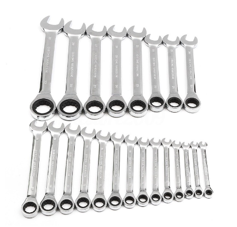 Ares Cod Gear Wrench Chrome Vanadium Steel Metric Fixed Head Ratchet Spanner Hand Tools